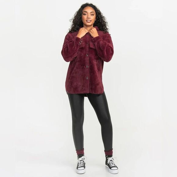 Southern Shirt Feather Knit Shacket - Picture 1 of 12